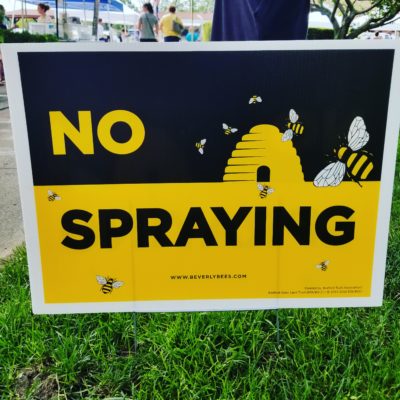 No Spraying Signs