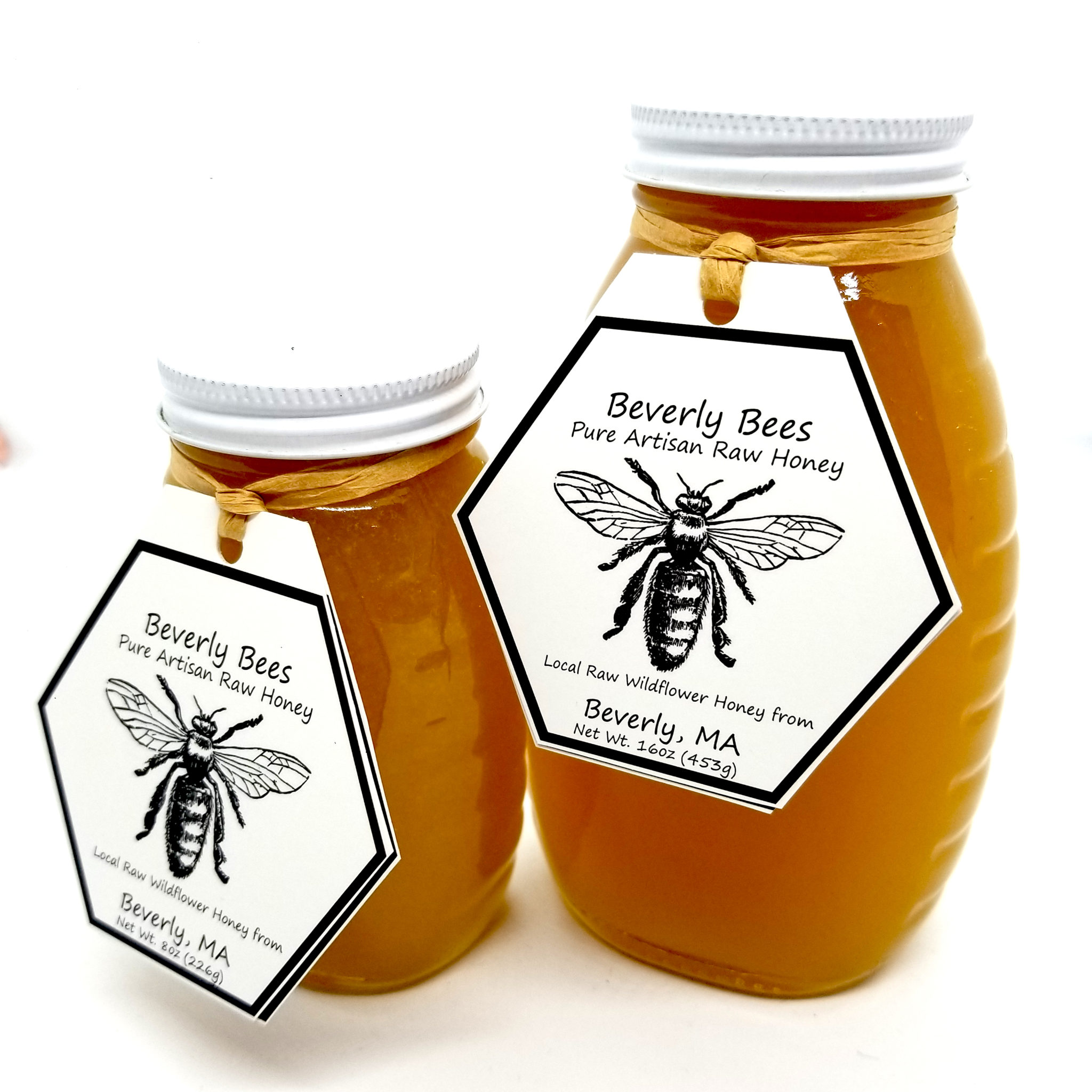 Raw Honey Queenline Jars Beverly Bees